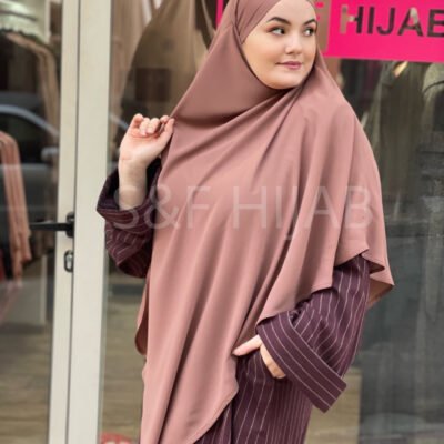 Khimar XL marron clair