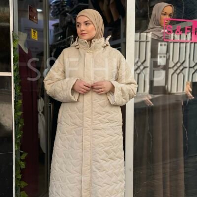 Manteau long beige clair
