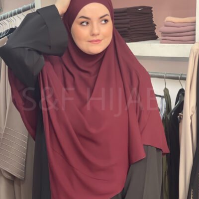 Khimar L bordeaux (raisin foncé)