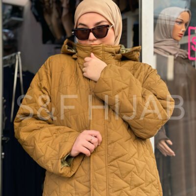 Manteau long caramel foncé