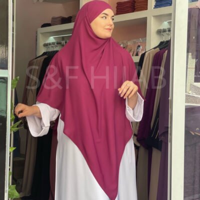 Khimar XL rose foncé