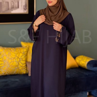 Abaya bleu foncé