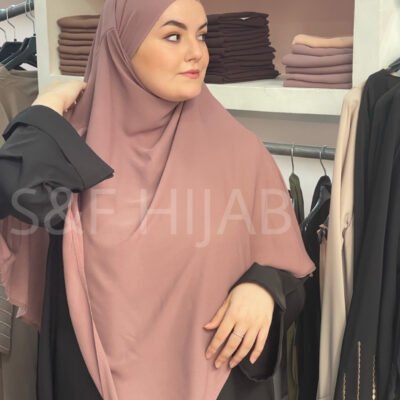 Khimar L mortadelle (rose vieux)