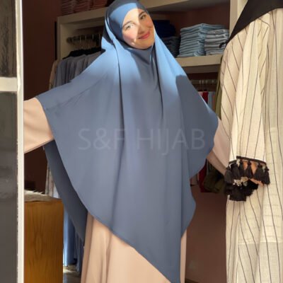 Khimar XL bleu jean