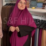 Hijab rose foncé