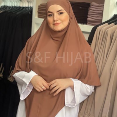 Khimar L marron clair