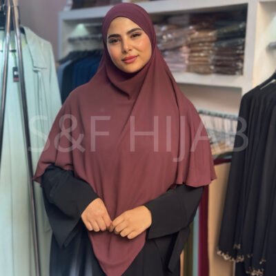 Khimar L mortadelle foncé (rose vieux)